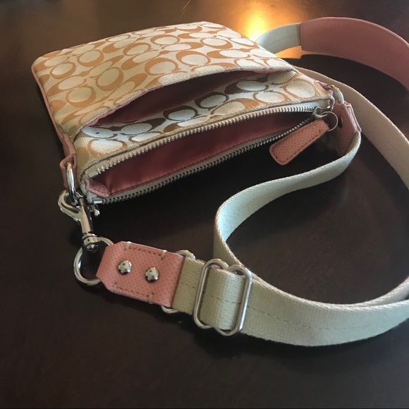 Coach Crossbody Bag Pink Khaki - Picture 4 of 6